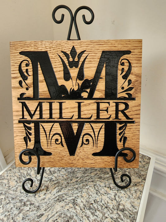 Personalized Monogram Plaque with Your Name